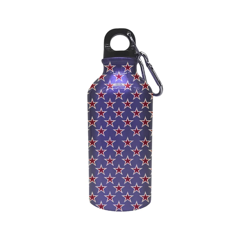 Botol Olahraga Stainless Steel Bermotif Bintang Merah dan Ungu